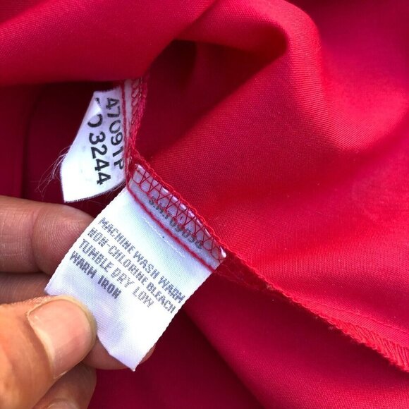 FOXCROFT Fuchsia Button Down Shirt Women's 10P Wrinkle Free Blouse Top Collared‍ - Picture 5 of 8